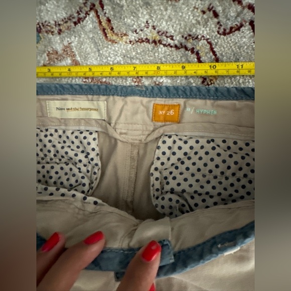 Pilcro and the Letterpress Fit Hyphen Women's Low Rise Ankle Jean Tan 26 - Picture 4 of 10